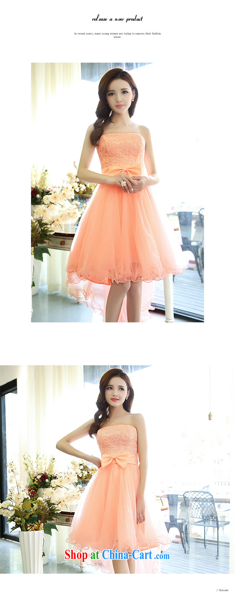 Cover Story 2015 new erase chest lace shaggy dress with bow tie-waist graphics thin version tail bridesmaid dress bride toast with pink dresses XL pictures, price, brand platters! Elections are good character, the national distribution, so why buy now enjoy more preferential! Health