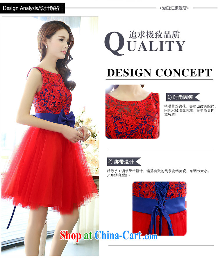 Cover Story 2015 new lace flower bow tie-waist shaggy lace dress bows dress brides with bridesmaid dress dresses white XL pictures, price, brand platters! Elections are good character, the national distribution, so why buy now enjoy more preferential! Health