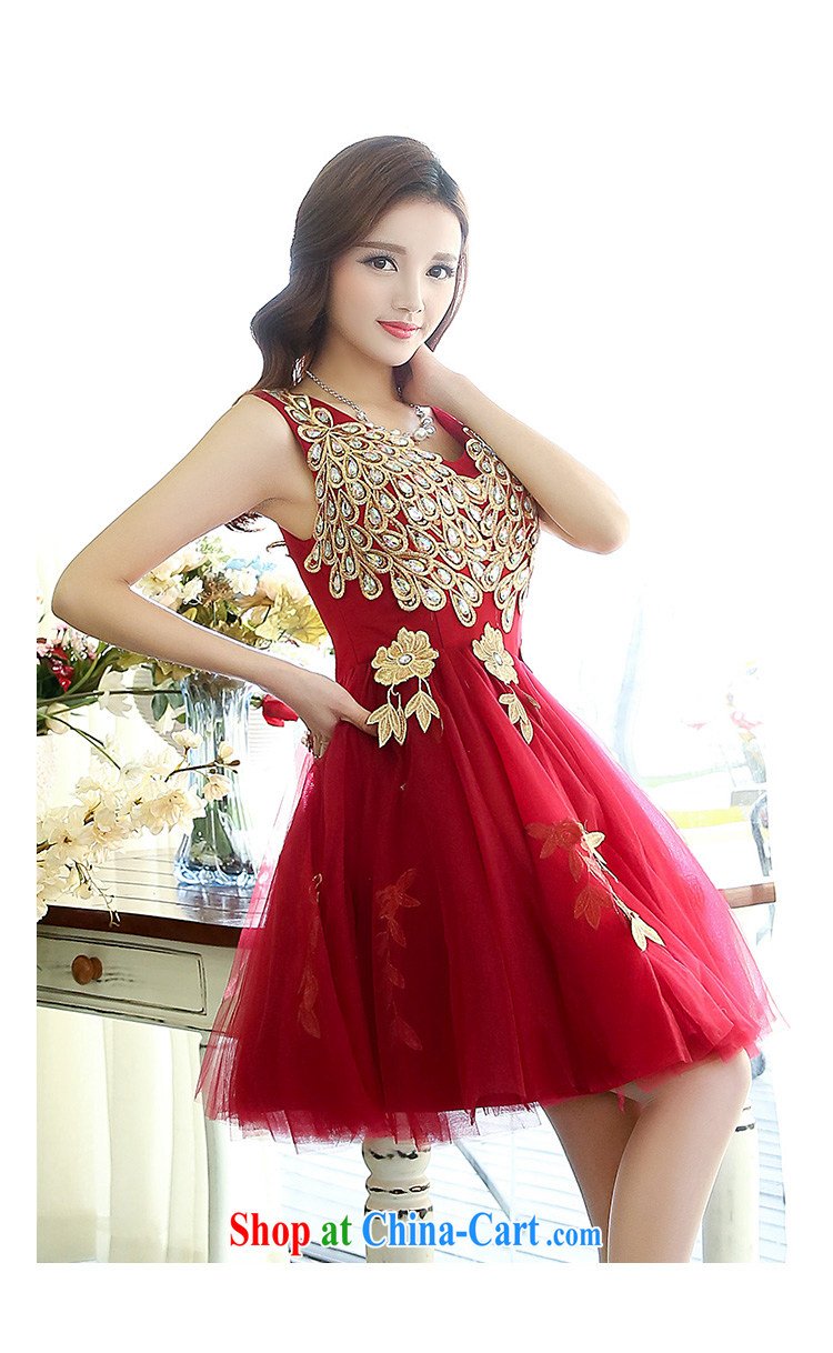 Cover Story 2015 new, ornate wooden drill V collar short, small dress brides with bridal toast tea dress dress dress purple XL pictures, price, brand platters! Elections are good character, the national distribution, so why buy now enjoy more preferential! Health