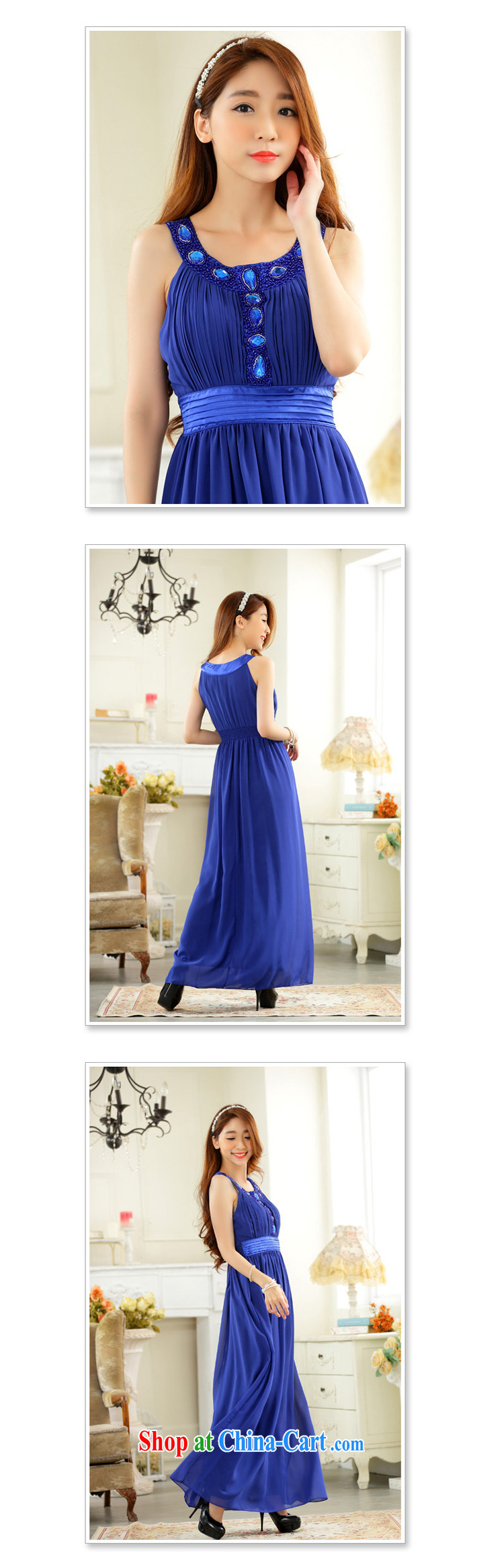 High-end, shoulder a purely manual staple Pearl big drill long dress snow woven dresses JK 2 blue XXXL pictures, price, brand platters! Elections are good character, the national distribution, so why buy now enjoy more preferential! Health