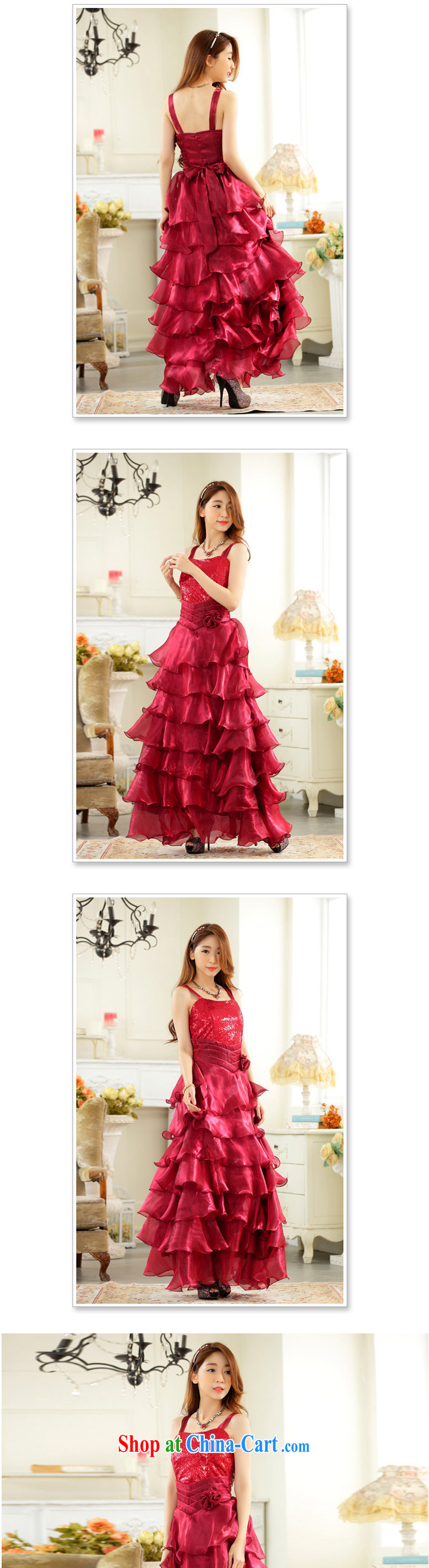 Show the eyes show skirts night reception presided over the skirt with Princess dress straps long evening dress dresses JK 2 yellow XXXL pictures, price, brand platters! Elections are good character, the national distribution, so why buy now enjoy more preferential! Health
