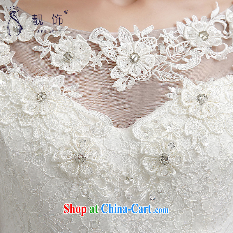 Beautiful ornaments 2015 new bridesmaid dress a shoulder white lace floral skirts shaggy dress tied with a small dress sister dress bridesmaid clothing white M, beautiful ornaments JinGSHi), and, on-line shopping