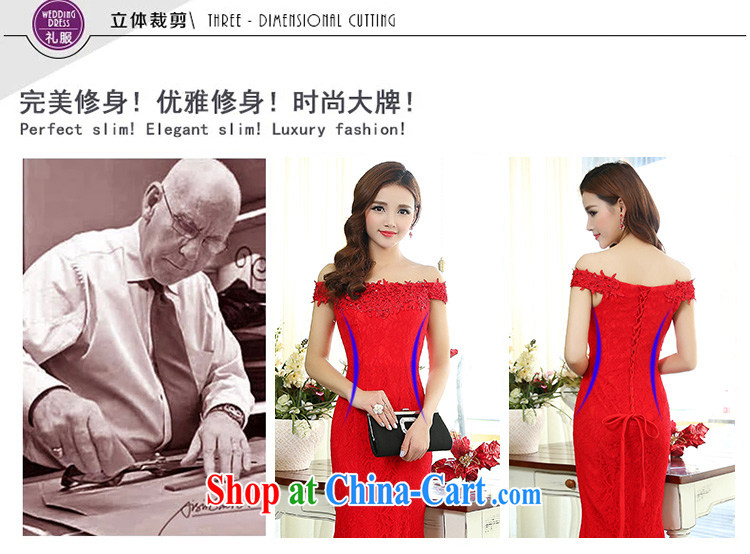 Caesar 175 wedding dresses new 2015 red long bridal wedding dress girl toast serving bridesmaid clothing winter field shoulder white XL pictures, price, brand platters! Elections are good character, the national distribution, so why buy now enjoy more preferential! Health