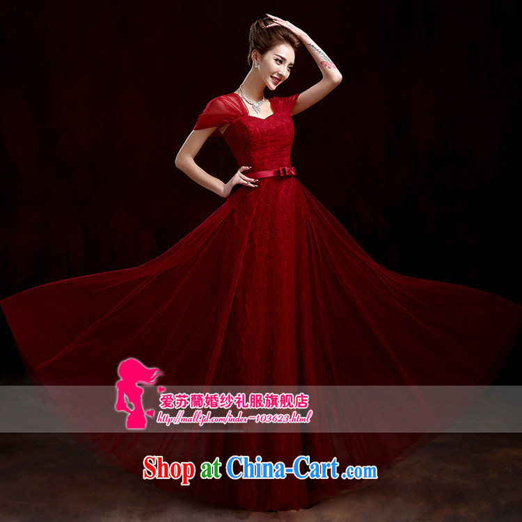 Marriages served toast wine red long dress New Beauty dress new Korean long red package shoulder high waist dress dark red XXXL pictures, price, brand platters! Elections are good character, the national distribution, so why buy now enjoy more preferential! Health