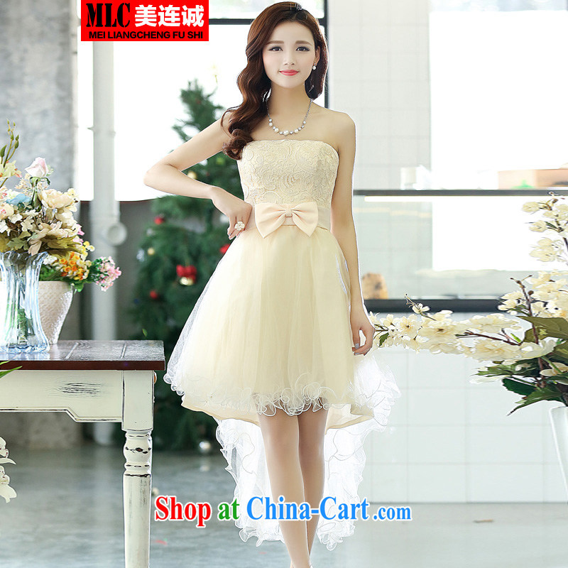Even the US and 2015 new stylish wiped his chest Korean-style, sweet tie bridal butterfly wedding dresses elegant shaggy dress Evening Dress white S, the 1000 (BENQIAN), online shopping