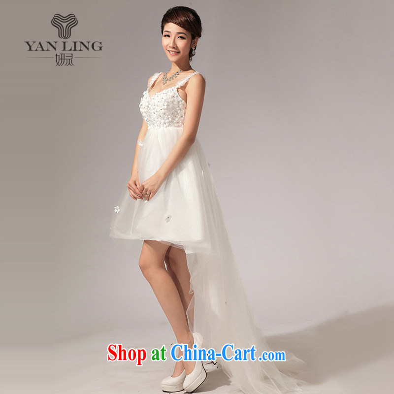 Her spirit wipe YANLING chest, short skirt is panelled drill bridesmaid dresses small lawn skirt in the short long LF 116 white XXL, her spirit, and, on-line shopping
