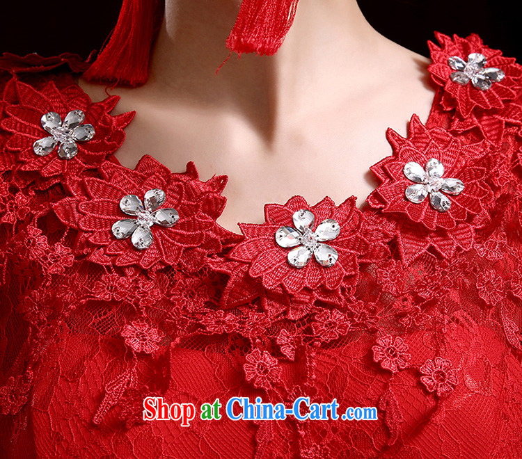 wedding dresses bows service 2015 new marriages long Graphics thin the Show banquet bridesmaid evening dress red XL pictures, price, brand platters! Elections are good character, the national distribution, so why buy now enjoy more preferential! Health