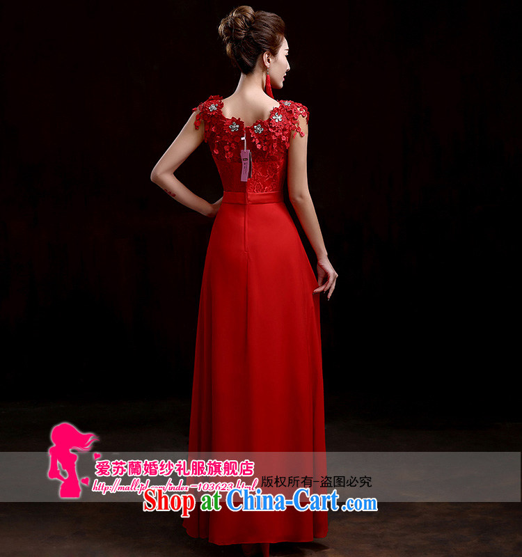 wedding dresses bows service 2015 new marriages long Graphics thin the Show banquet bridesmaid evening dress red XL pictures, price, brand platters! Elections are good character, the national distribution, so why buy now enjoy more preferential! Health