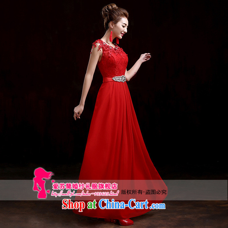 wedding dresses bows service 2015 new marriages long Graphics thin the Show banquet bridesmaid evening dress red XL so Balaam, and shopping on the Internet