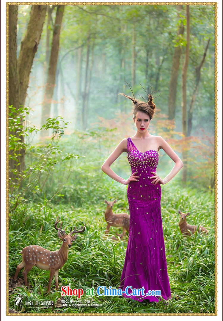 The bride's wedding dresses 2015 Original Design purple dress, female luxury drilling 2219 purple L pictures, price, brand platters! Elections are good character, the national distribution, so why buy now enjoy more preferential! Health