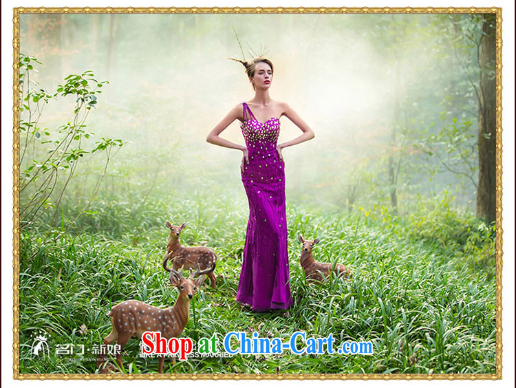 The bride's wedding dresses 2015 Original Design purple dress, female luxury drilling 2219 purple L pictures, price, brand platters! Elections are good character, the national distribution, so why buy now enjoy more preferential! Health