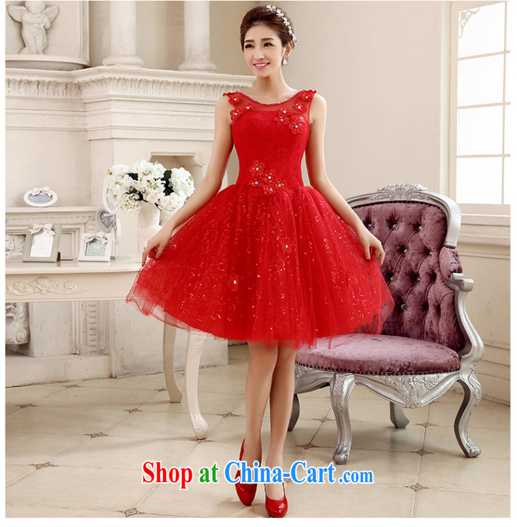 Marriage true love bridal toast service 2014 New Red wedding dress dress shoulders short wedding dresses banquet dress winter Red field shoulder XL pictures, price, brand platters! Elections are good character, the national distribution, so why buy now enjoy more preferential! Health