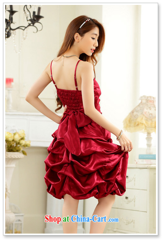 An Philippines and the United States 2015 new stylish evening dress straps the wrinkles show skirts lantern skirt the small dress dresses package mail wine red XXXL pictures, price, brand platters! Elections are good character, the national distribution, so why buy now enjoy more preferential! Health