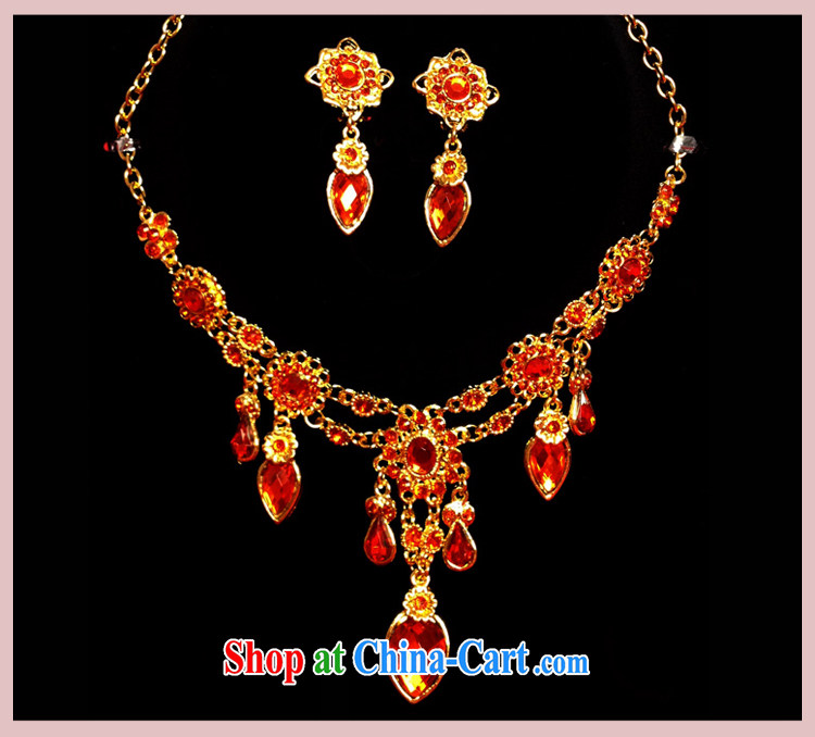 Friends, bridal wedding dresses accessories jewelry Korean red water diamond necklace earrings bridal-jewelry and ornaments pictures, price, brand platters! Elections are good character, the national distribution, so why buy now enjoy more preferential! Health