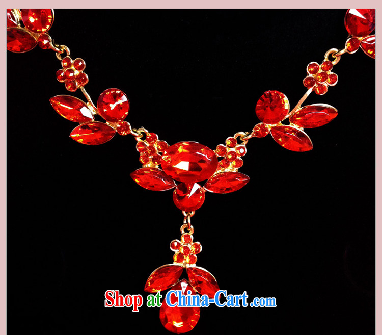 Friends, bridal wedding dresses accessories necklaces for brides jewelry and ornaments Korean red water diamond necklace earrings pictures, price, brand platters! Elections are good character, the national distribution, so why buy now enjoy more preferential! Health