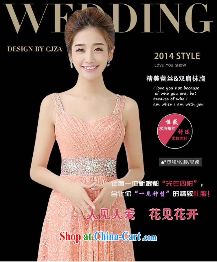 married love dress 2014 new wedding dresses shoulders Deep V for long marriages served toast bridesmaid clothing winter pink XL pictures, price, brand platters! Elections are good character, the national distribution, so why buy now enjoy more preferential! Health