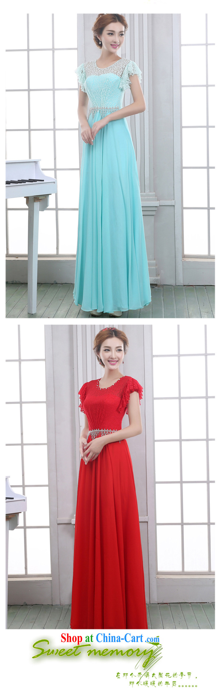 married love wedding dresses bridal toast clothing bridal moderator clothing evening dress 2015 new long marriage, cultivating female blue XL pictures, price, brand platters! Elections are good character, the national distribution, so why buy now enjoy more preferential! Health