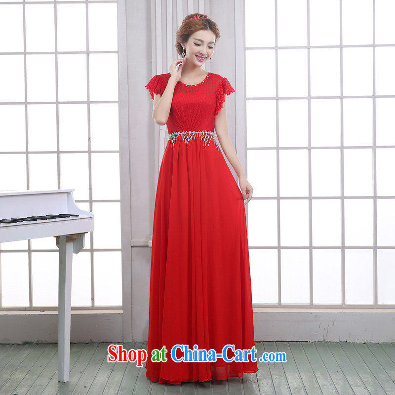 married love wedding dresses bridal toast clothing bridal moderator clothing evening dress 2015 new long marriage, cultivating female blue XL, married love, shopping on the Internet