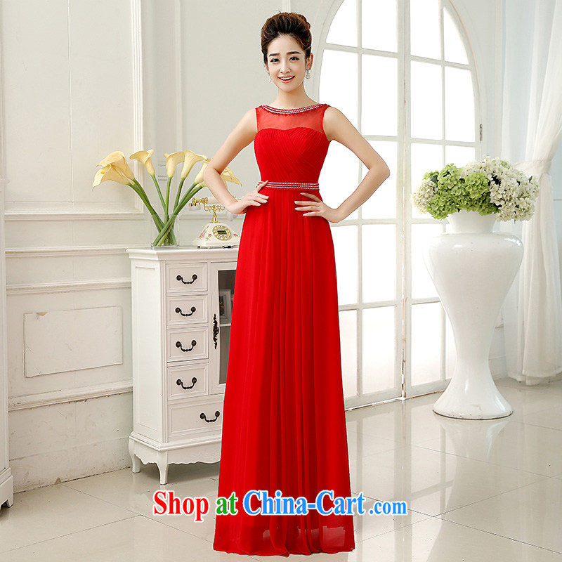 married love toast Service Bridal Fashion 2014 new wedding dresses Red double-shoulder-length, wedding dress the autumn and winter red XL, married love, shopping on the Internet