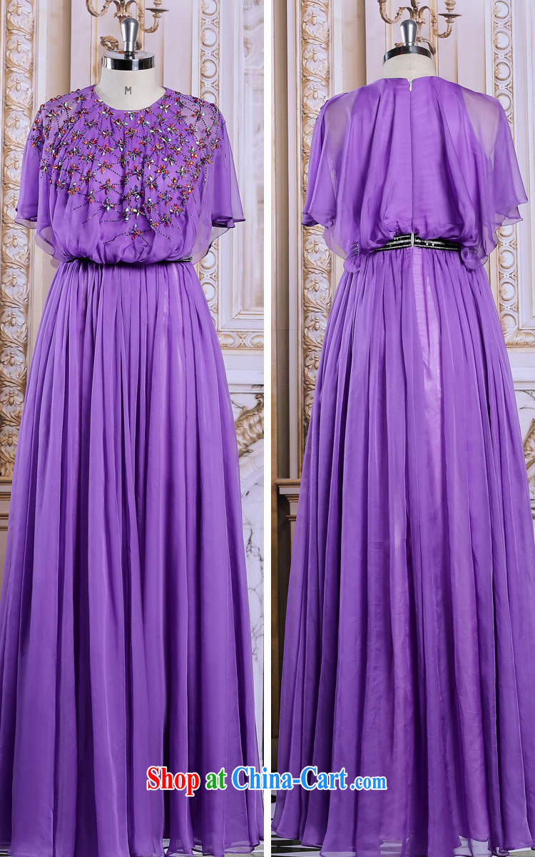 More than Li Qi 2015 Evening Dress bat sleeves cultivating long gown annual dress upscale moderator dress light purple S pictures, price, brand platters! Elections are good character, the national distribution, so why buy now enjoy more preferential! Health