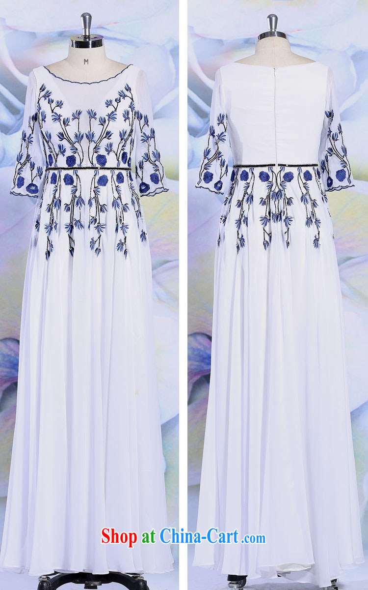 Doris Kay dress 2015 white embroidery long cultivating temperament long skirt moderator dress white S pictures, price, brand platters! Elections are good character, the national distribution, so why buy now enjoy more preferential! Health