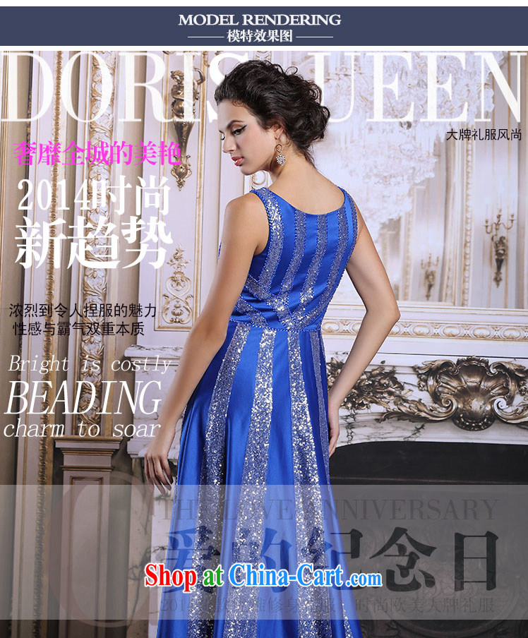 Multi-LAI Ki 2015 bridal toast winter clothing blue staple Pearl long dress banquet dress blue XXL pictures, price, brand platters! Elections are good character, the national distribution, so why buy now enjoy more preferential! Health