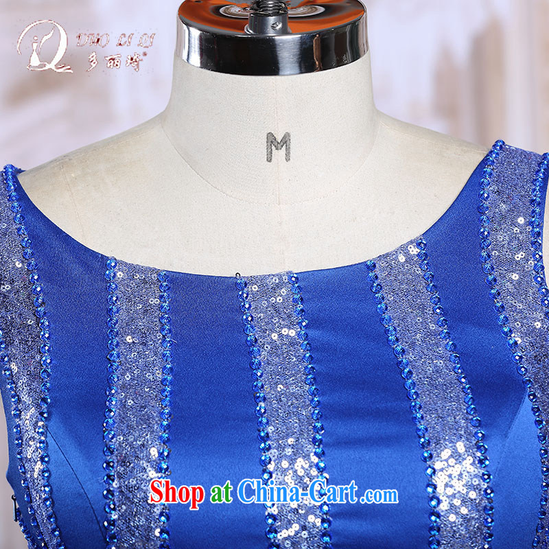 More than Li Qi 2015 bridal toast winter clothing blue staple-ju long dress banquet dress blue XXL, Li Qi (Doris dress), shopping on the Internet