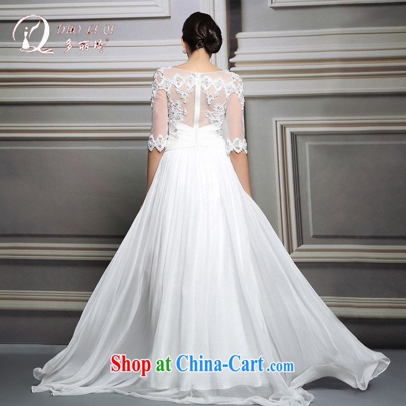 Multi-LAI Ki wedding dresses 2015 white long lace wedding dresses wedding ceremony service white XXL, Li Qi (Doris dress), and, on-line shopping