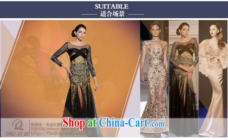 Multi-LAI Ki banquet dress spring 2015 long, cultivating the high standard meeting moderator performances serving black XXL pictures, price, brand platters! Elections are good character, the national distribution, so why buy now enjoy more preferential! Health