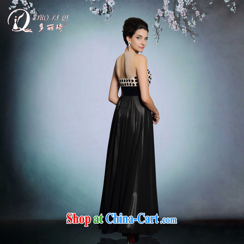 Multi-LAI Ki 2015 Evening Dress long black, cultivating the Point dresses dresses annual winter black XXL, Li Qi (Doris dress), and, on-line shopping
