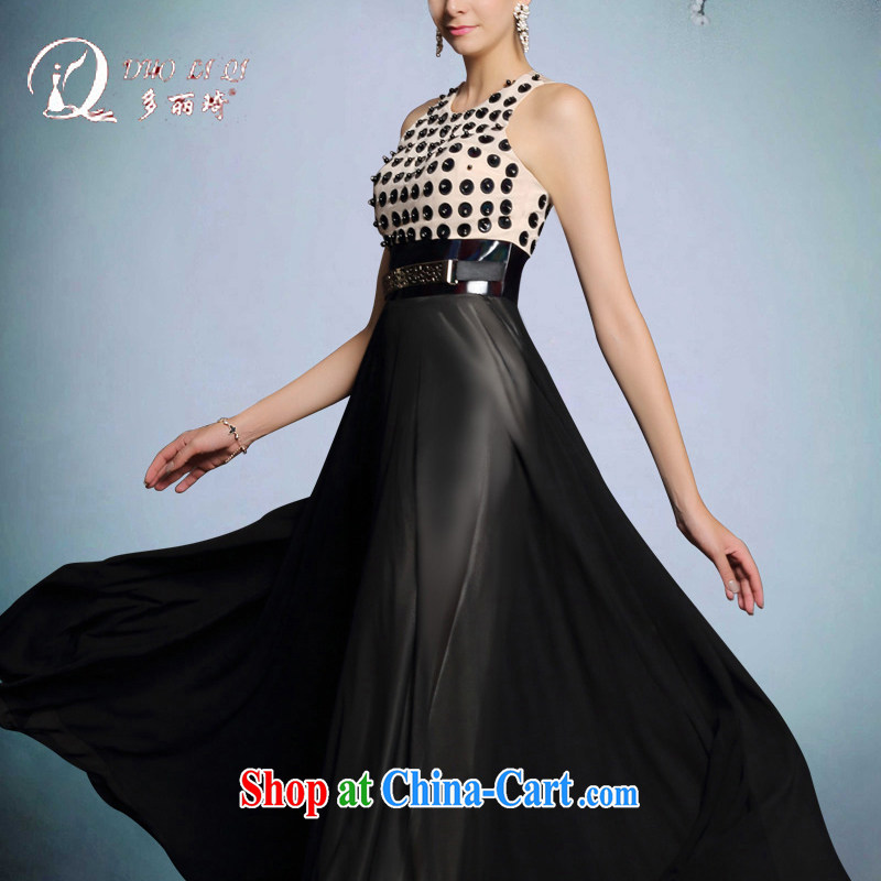 Multi-LAI Ki 2015 Evening Dress long black, cultivating the Point dresses dresses annual winter black XXL, Li Qi (Doris dress), and, on-line shopping