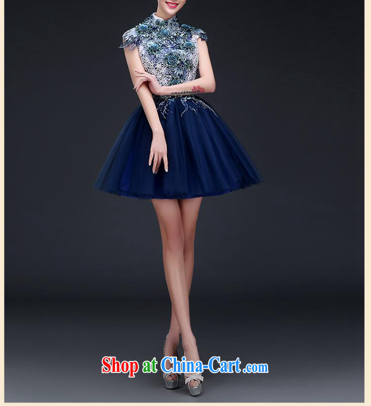 Ting Beverly Evening Dress 2015 new stylish short, cultivating evening banquet small dress fall and winter annual meeting of the persons chairing dress girls light blue L pictures, price, brand platters! Elections are good character, the national distribution, so why buy now enjoy more preferential! Health