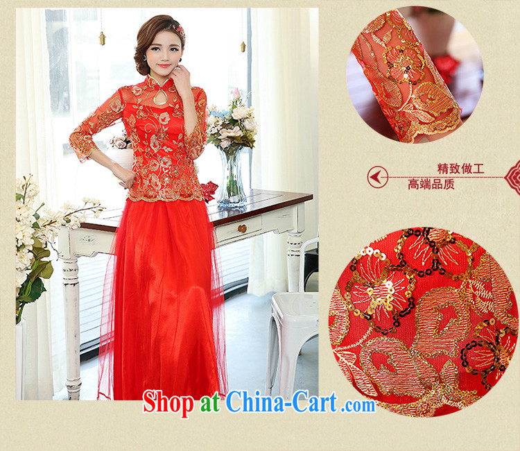 Air Shu Diane 2015 spring new bride toast service wedding dress dresses retro long dresses, two-piece 1503 photo color L pictures, price, brand platters! Elections are good character, the national distribution, so why buy now enjoy more preferential! Health