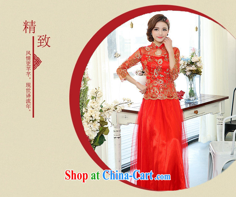 Air Shu Diane 2015 spring new bride toast service wedding dress dresses retro long dresses, two-piece 1503 photo color L pictures, price, brand platters! Elections are good character, the national distribution, so why buy now enjoy more preferential! Health