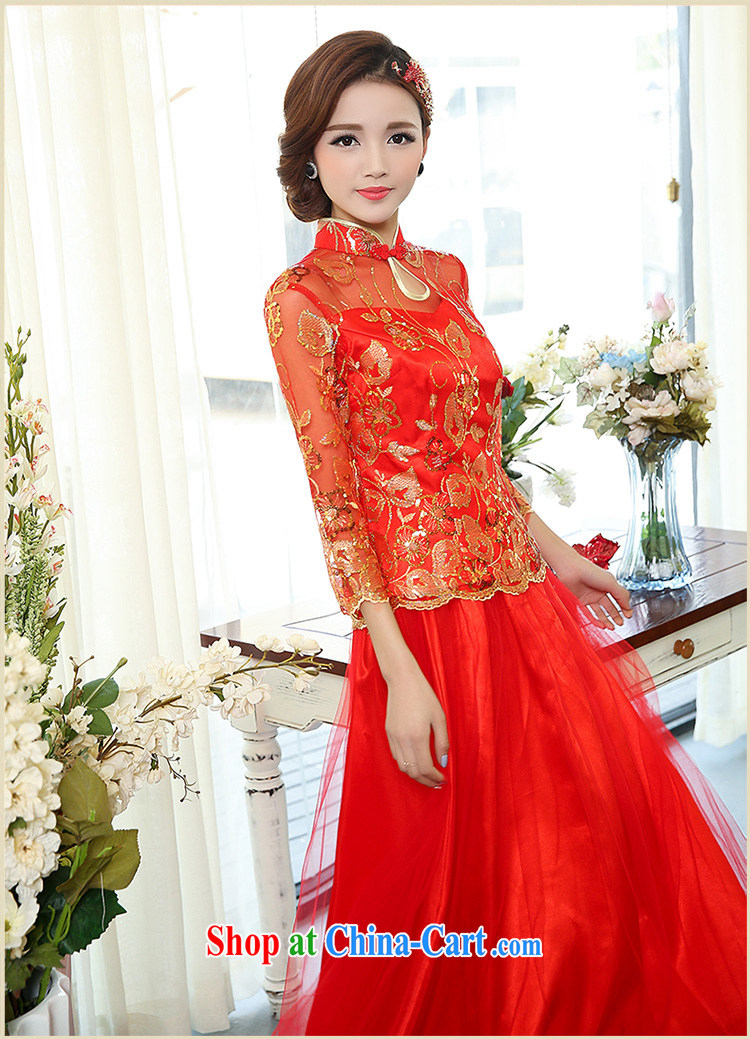 Air Shu Diane 2015 spring new bride toast service wedding dress dresses retro long dresses, two-piece 1503 photo color L pictures, price, brand platters! Elections are good character, the national distribution, so why buy now enjoy more preferential! Health