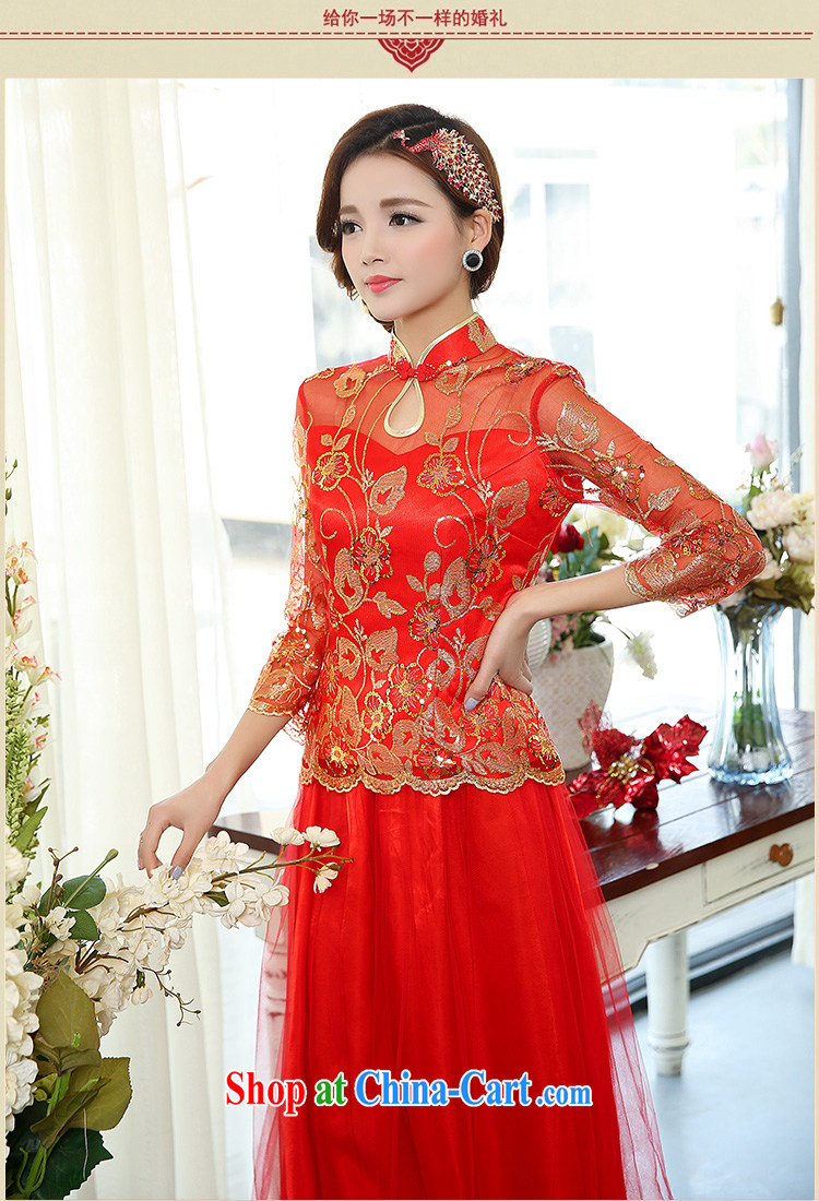 Air Shu Diane 2015 spring new bride toast service wedding dress dresses retro long dresses, two-piece 1503 photo color L pictures, price, brand platters! Elections are good character, the national distribution, so why buy now enjoy more preferential! Health