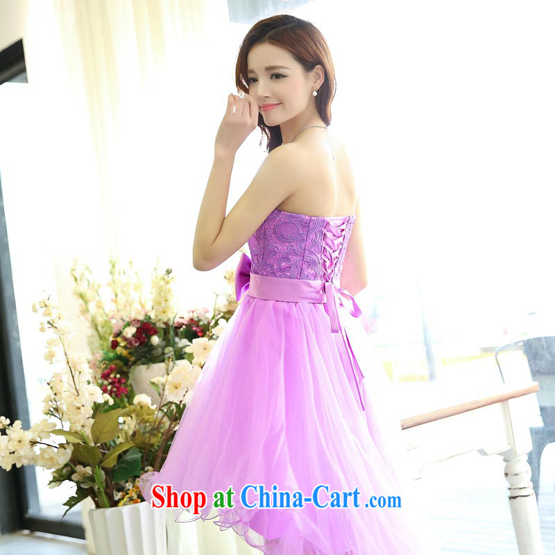 Air Shu Diane 2015 red short, Shaggy dress dress bridal wedding dresses wiped his chest serving toast bridesmaid dress fall and winter, Purple M. Shu Diane, shopping on the Internet