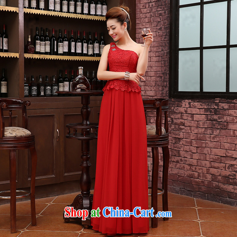New 2015 bridal wedding wedding dress uniform toast long red bridesmaid stylish wiped his chest autumn and winter women s red, her spirit, and, shopping on the Internet