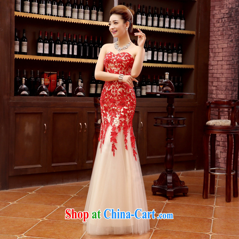Her spirit marriage wedding dresses short bridesmaid mission the marriage Tie long evening dress wedding dress small red M