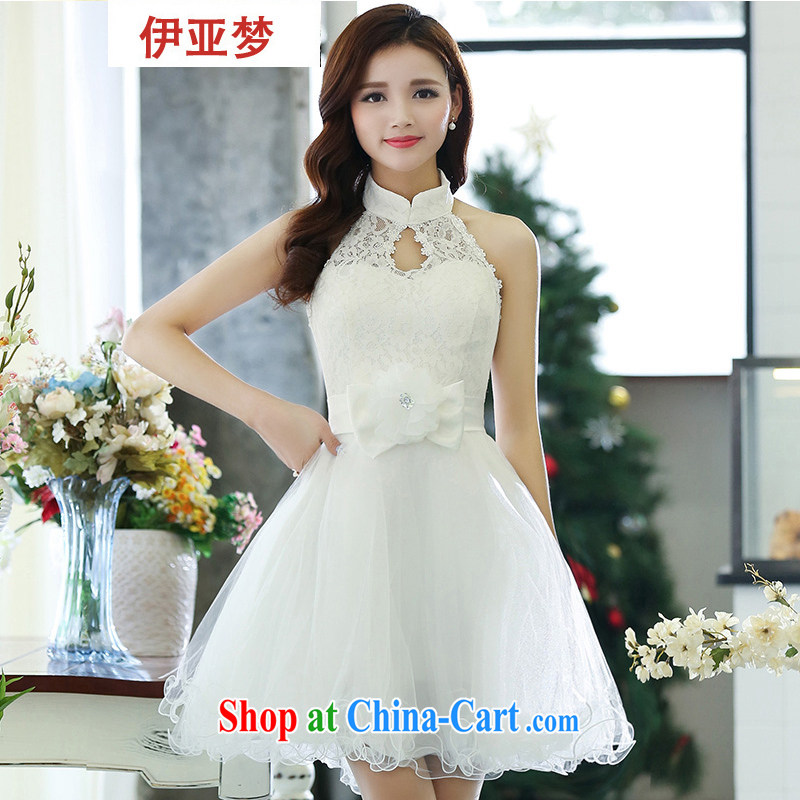 Iraq's dream 2015 new sleeveless bridal bridesmaid wedding dresses dresses female beauty lace skirt dinner show daily dress dresses red XL, the dream, and shopping on the Internet