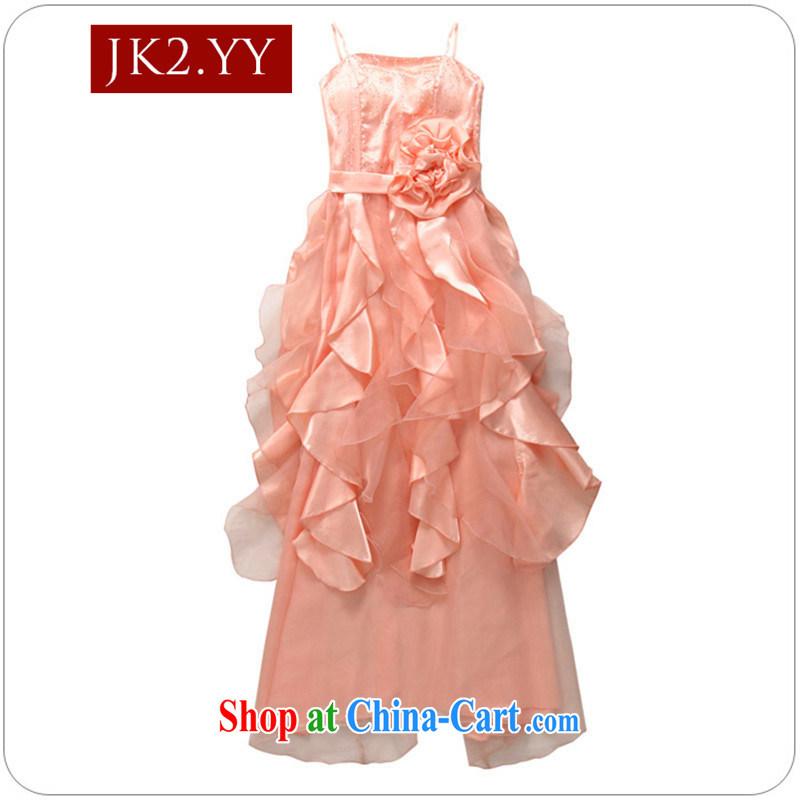 JK 2 nights Beautiful Clothes Show my store as well as the princess skirt, straps, long evening dress dresses, will be removed) pink XXXL, JK 2. YY, shopping on the Internet