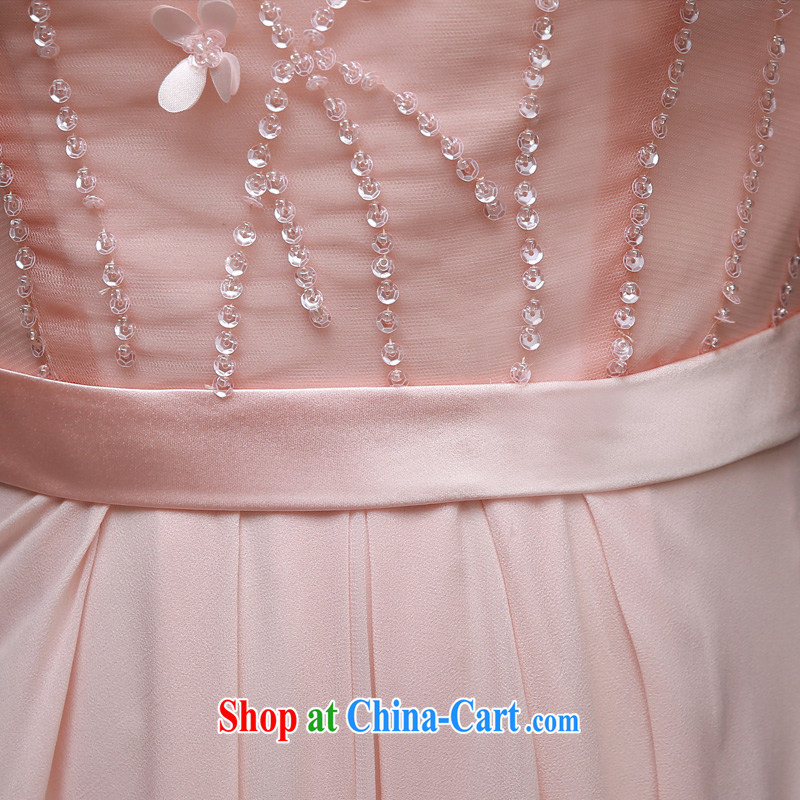 A good service in 2015, the Annual Meeting banquet moderator Evening Dress Bridal Fashion beauty marriage ceremony service toast pink L, good service, and that, on-line shopping
