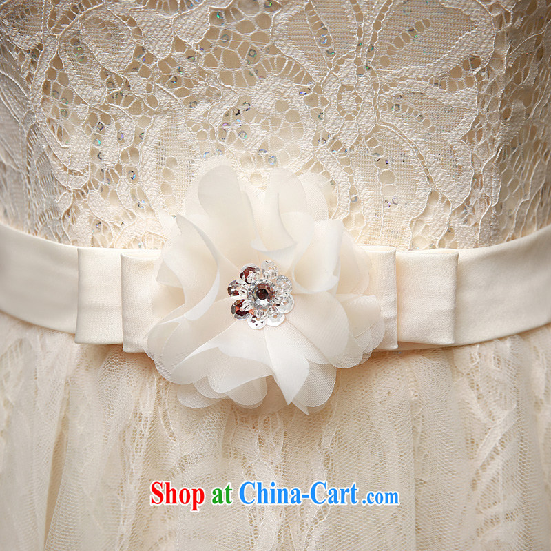 A good service is 2015 new summer dresses small sister's bridesmaid dress dress short bridesmaid with champagne color E - 605 3 XL, good service, and, shopping on the Internet