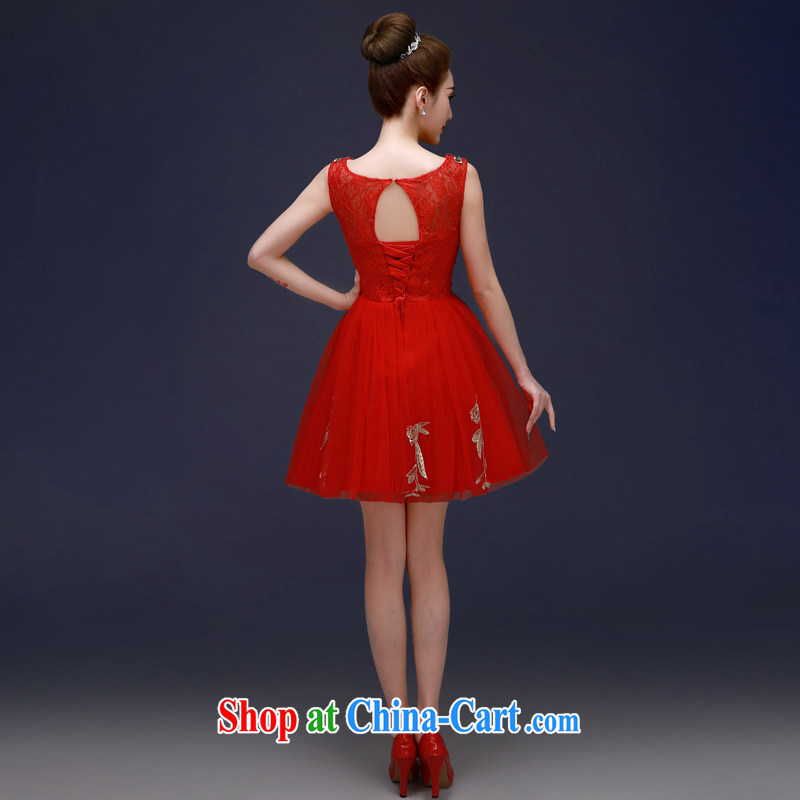 A good service is 2015 New Red bridal banquet Annual Meeting Small dress short wedding toast serving evening dress red 2 XL, good service, and shopping on the Internet