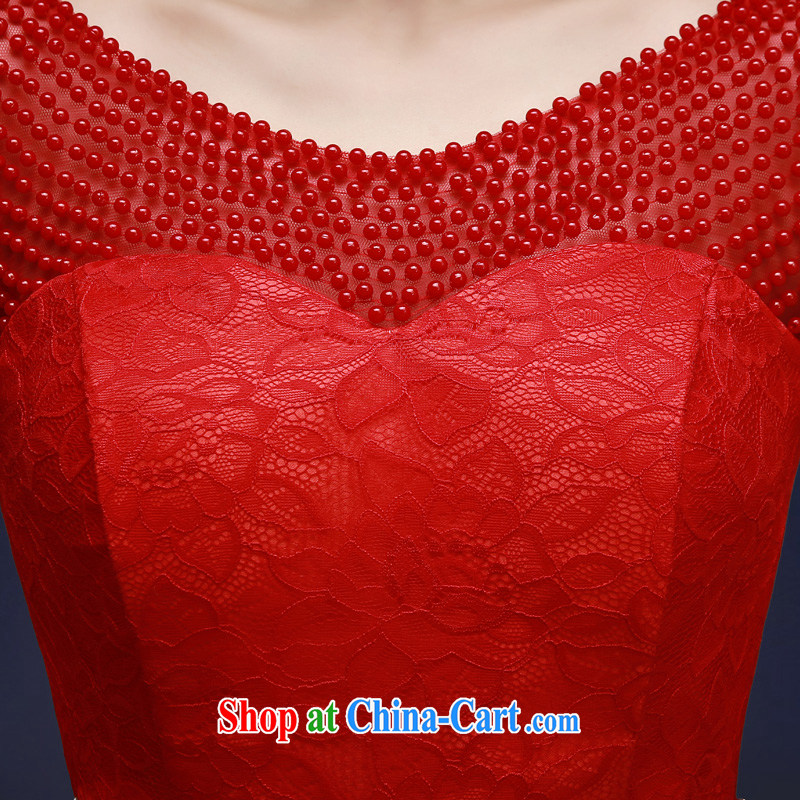 A good service is 2015 spring new marriages banquet annual meeting moderator dress red long dress red XL, good service, and, shopping on the Internet