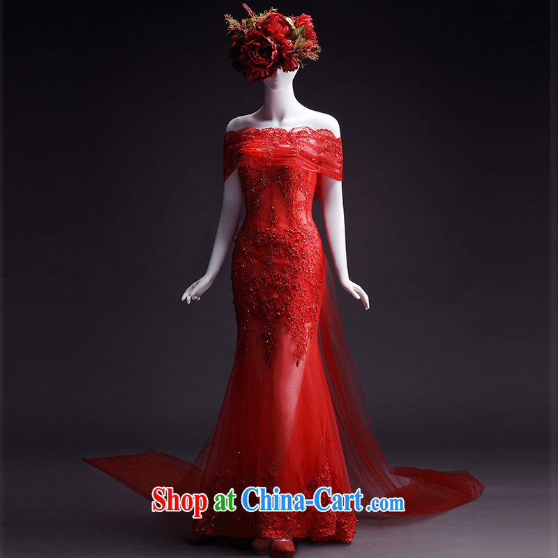 Full court, new wedding dresses new spring 2015 erase chest tail tied with a red bridal crowsfoot wedding butterfly knot shawl, 173 - M, garden, shopping on the Internet