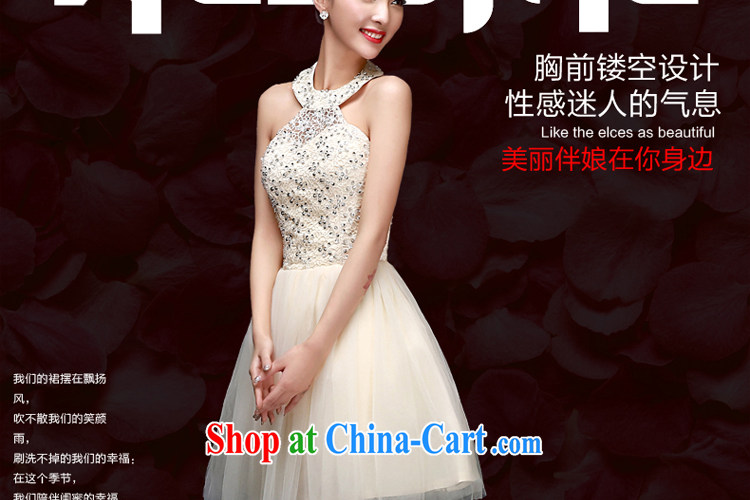 A good service is 2015 new summer short, sister's bridesmaid dress dress bridesmaid with small dress champagne color champagne color 2 XL pictures, price, brand platters! Elections are good character, the national distribution, so why buy now enjoy more preferential! Health