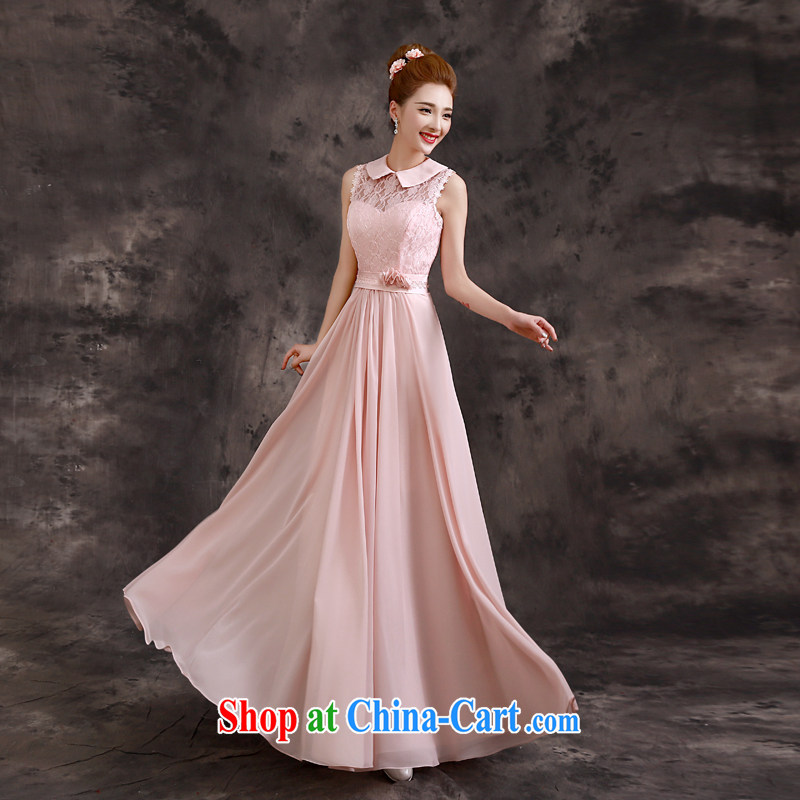 A good service is 2015 new summer bride's sister's bridesmaid dress dress long evening dress bridesmaid C load 03, the collar 2 XL, good service, and shopping on the Internet