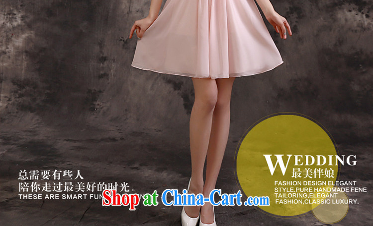 A service is a good summer 2015 new sister's bridesmaid dress short skirt, small dress bridesmaid with pink D 04 paragraph 2 sleeves XL pictures, price, brand platters! Elections are good character, the national distribution, so why buy now enjoy more preferential! Health