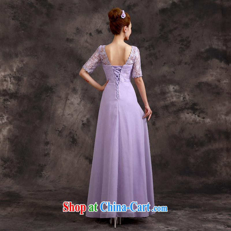 A good service is 2015 spring and summer new bridesmaid serving long, accompanied by her husband's sister skirt Evening Dress bridesmaid D load 04 - The sleeves M, good service, and shopping on the Internet